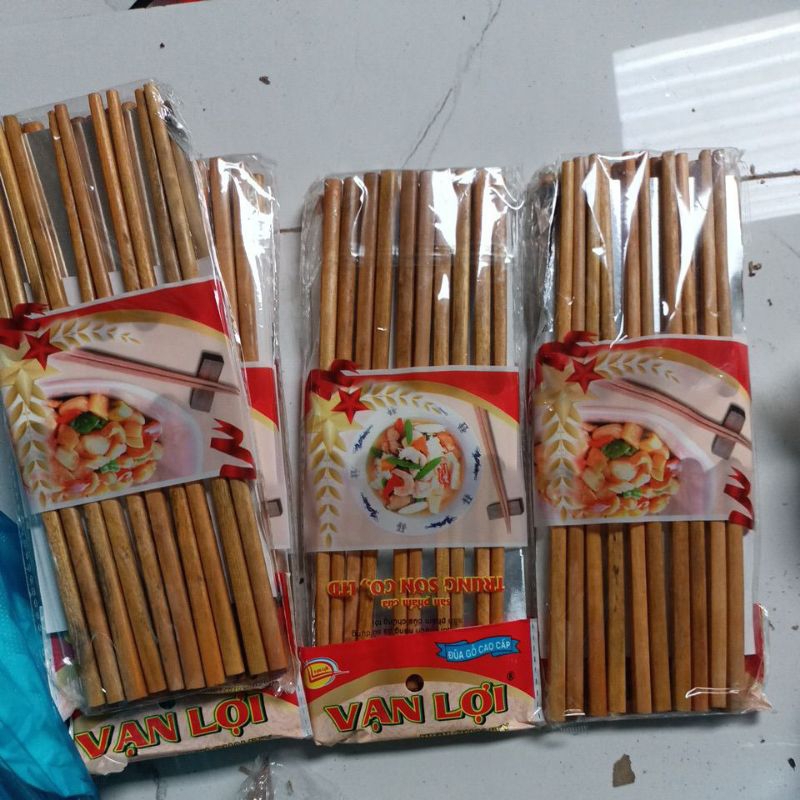 đũa ăn gỗ cao cấp Vạn Lợi (10 đôi)