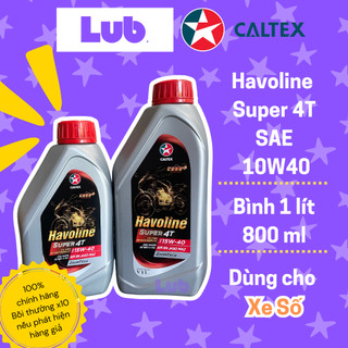   LUB.   Chính hãng  Dầu nhớt xe số Caltex Havoline® Super 4T SAE 10W-40 