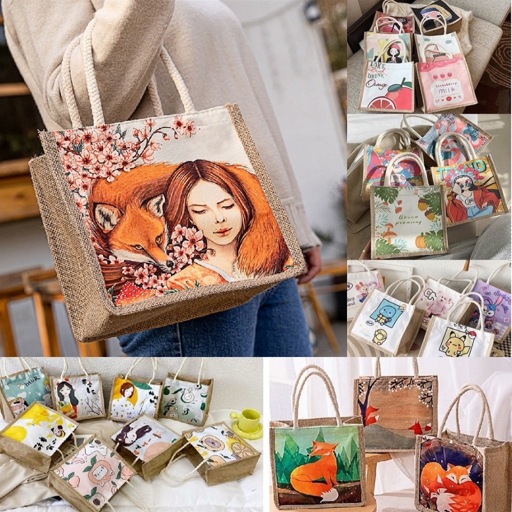 Túi cói mini hàng đẹp đựng đồ đi làm, đi chơi, đi du lịch