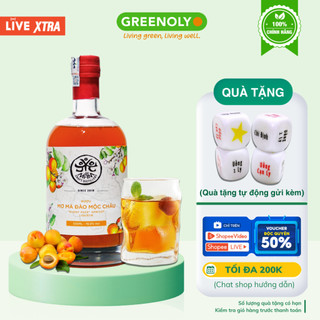 Rượu mơ má đào Mộc Châu nồng độ 19% vị ngọt nhẹ êm dễ uống - Chai 100ml - 530ml
