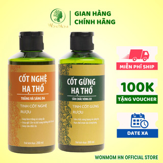    Giảm 50K - Đơn 479K   Combo dưỡng trắng body và săn chắc eo sau sinh Wonmom   1 Cốt nghệ + 1 Cốt gừng hạ thổ   