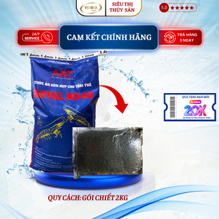 THỨC ĂN CHO TÔM THẺ ANT ROYA RO40-40 ĐẠM - GÓI CHIẾT 2 KG