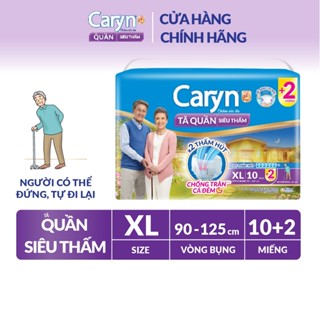 [TẶNG KÈM MIẾNG NGẪU NHIÊN] Tã/Bỉm Quần Người Lớn Caryn siêu thấm dành Cho Người Già Size  XL 10 miếng