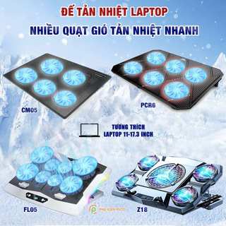  Đế Tản Nhiệt Laptop Gaming Z18 FL05 PCR6 CM05 nhiều quạt Giá Đỡ Laptop 17.3 Inch Làm Mát Nhanh 