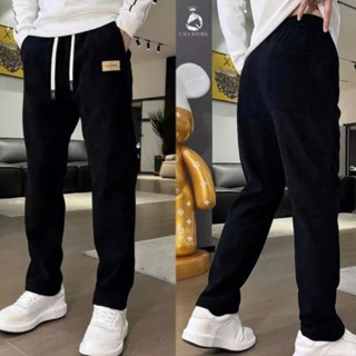 Quần Dài Ống Suông LoGo MANOMADE NAD Chất Nhung Tăm Siêu Đẹp Kiểu Dáng Unisex Trẻ Trung Dễ Mặc Có Túi sau