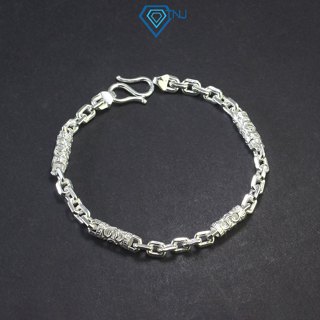 Vòng tay bạc nam đốt trúc cá tính mắt xích phong cách mạnh mẽ LTA0156 - Trang Sức TNJ