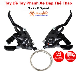 Bộ Tay Đề Tay Phanh Líp Xe Đạp Amalife Bấm Tốc Độ 3x7 Speed Và 3x8 Speed Shimano1