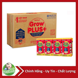 Sữa bột pha sẵn Nutifood Growplus Grow plus Đỏ 180ml [Thùng 48 hộp]