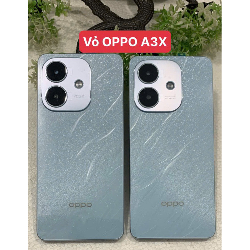 Vỏ Oppo A3X / Vỏ thay thế điện thoại oppo A3X nguyên bộ có luôn khay sim với kính camera sau