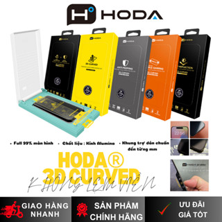    KHÔNG LẸM VIỀN   Cường Lực HODA 3D Curved Full Màn Hình cho iP 17 16 15 Series 