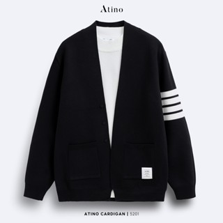 Áo Khoác Cardigan nam ATINO dày dặn ấp áp thời trang Hàn Quốc form Regular XL.1.5201