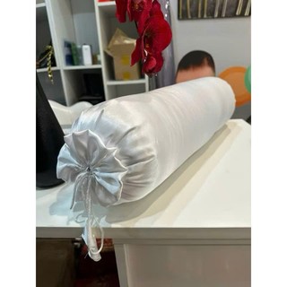 Gối kê chân spa, gối ôm spa lụa cao cấp dài 70cm