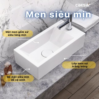 Chậu Rửa Lavabo Treo Tường LF5239S/L - CAESAR (Hàng Chính Hãng)