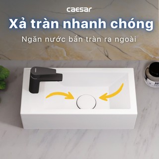 Chậu Rửa Lavabo Treo Tường LF5239S/L - CAESAR (Hàng Chính Hãng)
