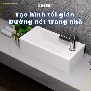 Chậu Rửa Lavabo Treo Tường LF5239S/L - CAESAR (Hàng Chính Hãng)