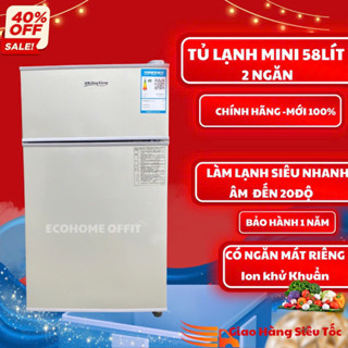 Tủ lạnh mini , tủ lạnh mini có ngăn đá dung tích 58 lít, tiết kiệm điện năng làm lạnh nhanh