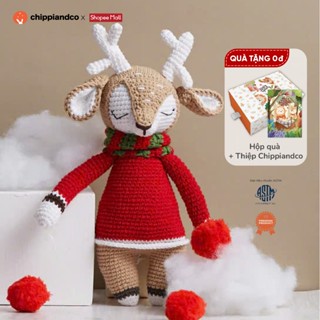 Thú nhồi bông Gấu bông Noel Giáng Sinh cao cấp CHIPPIANDCO Tuần lộc Vixen 25 cm