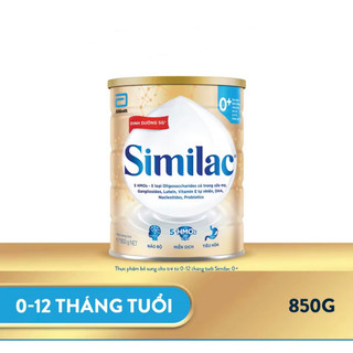 Sữa bột Similac 5G 0+ 850g (từ 0–12 tháng)