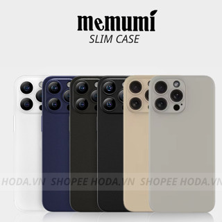 Ốp Lưng Nhám Mờ MEMUMI Slim Case Siêu Mỏng 0.33mm Chống Xước Bảo Vệ Camera Cho iPhone 16 Pro Max/ 15 Plus / 14 / 13 / 12