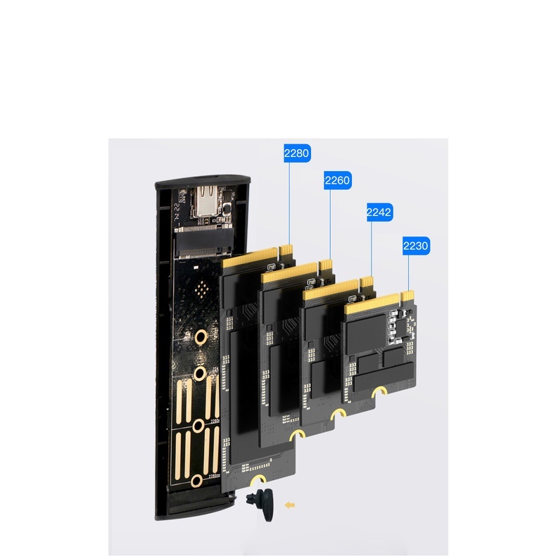 Box ổ cứng M2 NVMe M2 SATA cao cấp, Vỏ kim loại tháo lắp dễ dàng, Tốc độ 10Gbps LapGear Việt | BigBuy360 - bigbuy360.vn