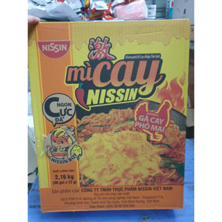 1 thùng tương đương 30 gói Mì Xào Nissin Vị Gà cay Phô Mai 70g gói 
