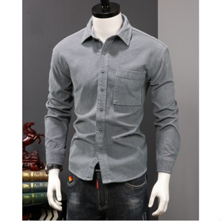 Áo sơ mi, áo sơ mi nam tay dài, áo sơ mi nhung tăm cao cấp , năng động - H113