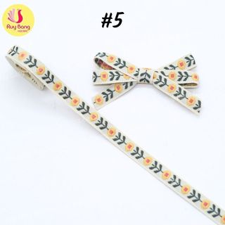 {GIÁ 2MET} Ruy băng hoa thêu chỉ 1cm