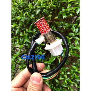 Bộ đui đèn kèm bóng hậu nháy audi lắp xe điện