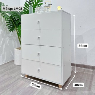 Tủ gỗ decor thông minh tủ để giày tủ đựng đồ đa năng lắp ghép tiện ích MDF chống nước phong cách Bắc Âu - LM08