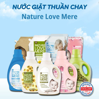   CHÍNH HÃNG  Nước giặt xả thuần chay NATURE LOVE MERE nội địa Hàn Quốc an toàn cho bé dạng túi 