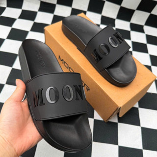  Dép chữ Mooner bóng   M 58   về màu đen dành cho nam nữ dép đủ size 36-43 