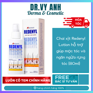   NHẬP KHẨU CHÍNH HÃNG  XỊT TINH CHẤT DƯỠNG MỌC TÓC REDENYL HAIR GROWTH LOTION 80ML BÁC SĨ VY ANH TEM BEEKING 
