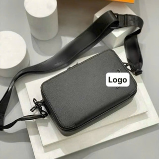  DUYÊN CƯỜNG _ Túi đeo chéo túi chéo nam và nữ dáng hộp da mềm đẹp full đen siêu chất 