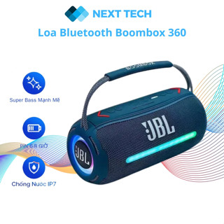 Loa Bluetooth Boombox 3 Pro 360 - Thiết Kế Đèn LED Hiện Đại, Bass Siêu Mạnh, Pin Trâu Tới 6 Giờ, Chống Nước.