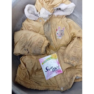 Bột tẩy mốc quần áo super white,tẩy các vết nhựa cây,ố vàng trên vải