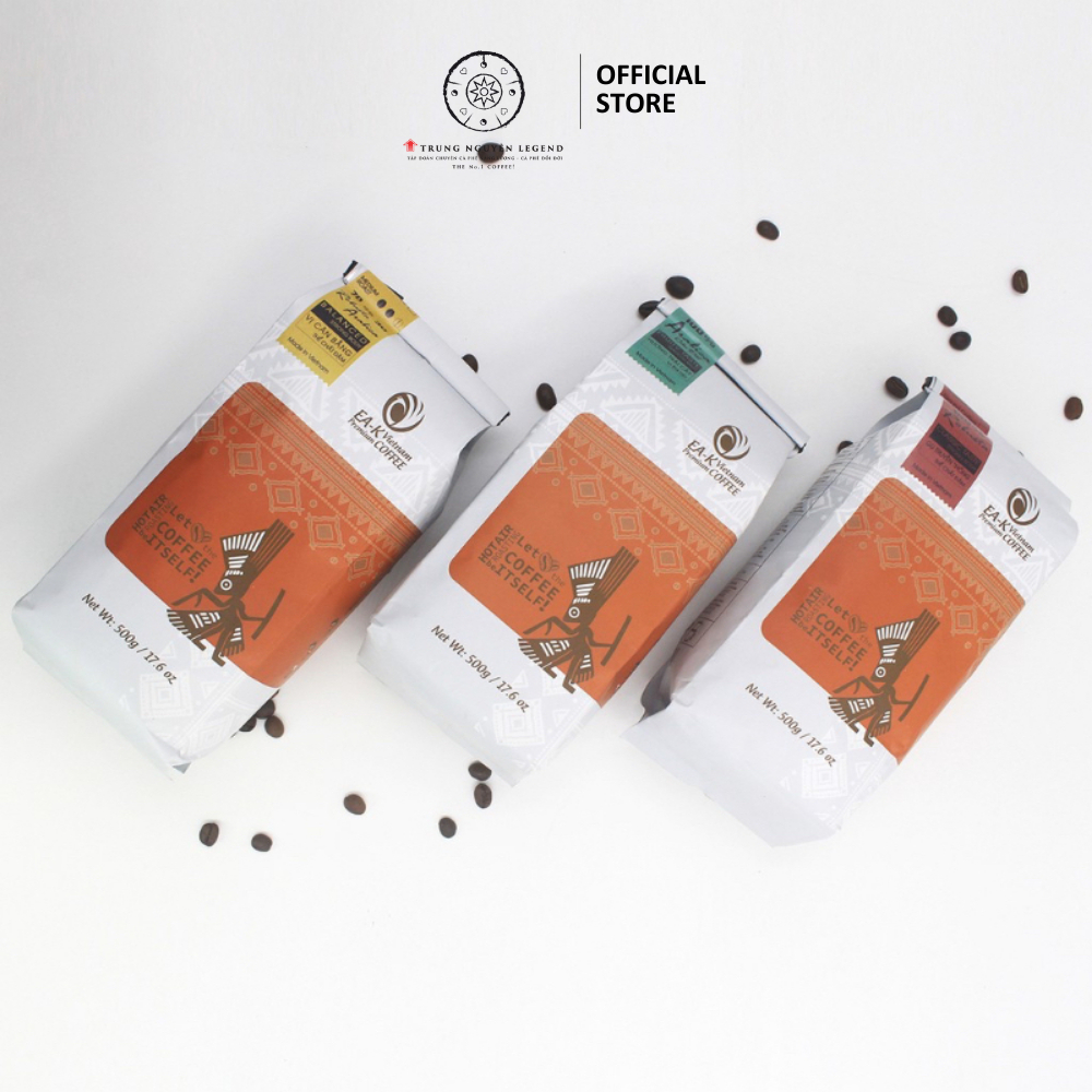 Combo Cà Phê Mộc EAK + Phin Nhôm Pha Cà Phê - Cafe Rang Xay Pha Phin 500gr