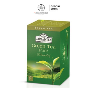 Trà xanh túi lọc ahmad green tea pure - trà xanh ahmad nguyên chất hộp giấy bao thiếc 40g