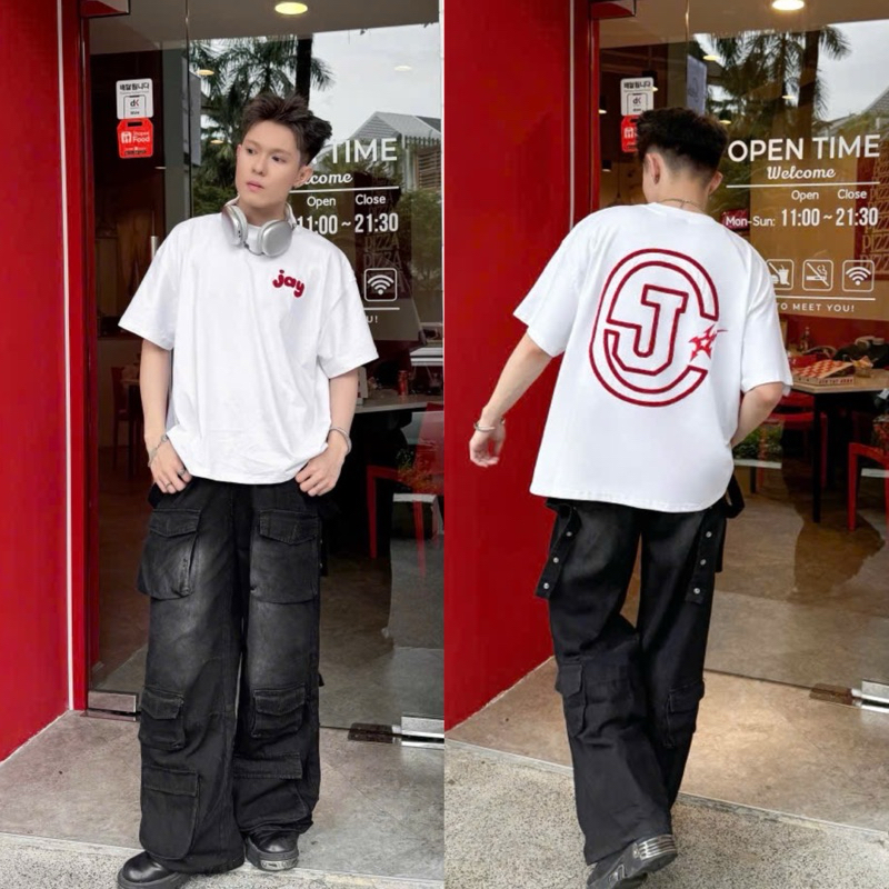 CICI TEE BOXY - Áo thun cổ tròn form rộng nam nữ unisex màu ĐEN/TRẮNG/XÁM CHÌ 🖤 Áo phông boxy Brand Jaystoree | BigBuy360 - bigbuy360.vn