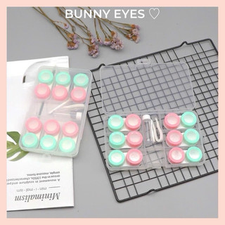 Khay Đựng Lens 6 Cặp Kèm Dụng Cụ Đeo - Case Lens Xinh