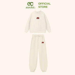 Set Bộ Dài ECOCHIC Set Áo Dài Quần Dài Cạp Cao Cấp Công Nghệ Mới Nam Nữ Unisex Chính Hãng Preminum Cotton B122