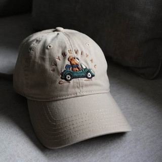 MŨ LƯỠI TRAI COTTON BEIGE - FUNK CAP [CHÍNH HÃNG] THÊU