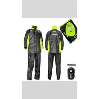 Áo Mưa Givi ARS01 SBIKER - Bản Có Nón Màu Xanh - 40 - 130kg Size 6XL