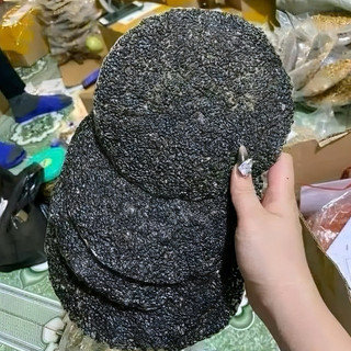 100 cái Bánh đa vừng đen Đô Lương Nghệ An chưa nướng, loại đặc biệt, chính gốc, chất lượng
