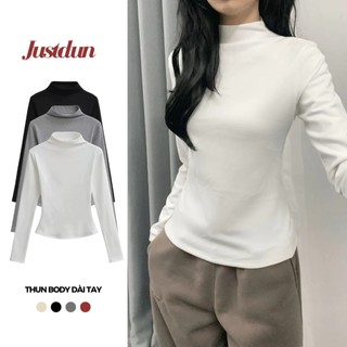  Áo giữ nhiệt cổ cao 3 phân vải nhung dày dặn ấm áp Justdun G2 