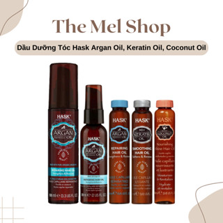 Dầu Dưỡng Phục Hồi Và Mềm Mượt Tóc Hask Argan Oil, Keratin Oil, Coconut Oil