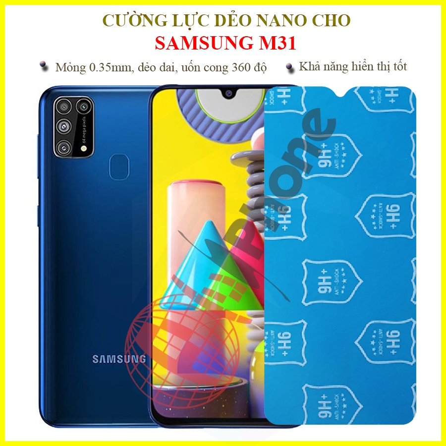Dán cường lực dẻo nano trong hoặc nhám cho Samsung M31