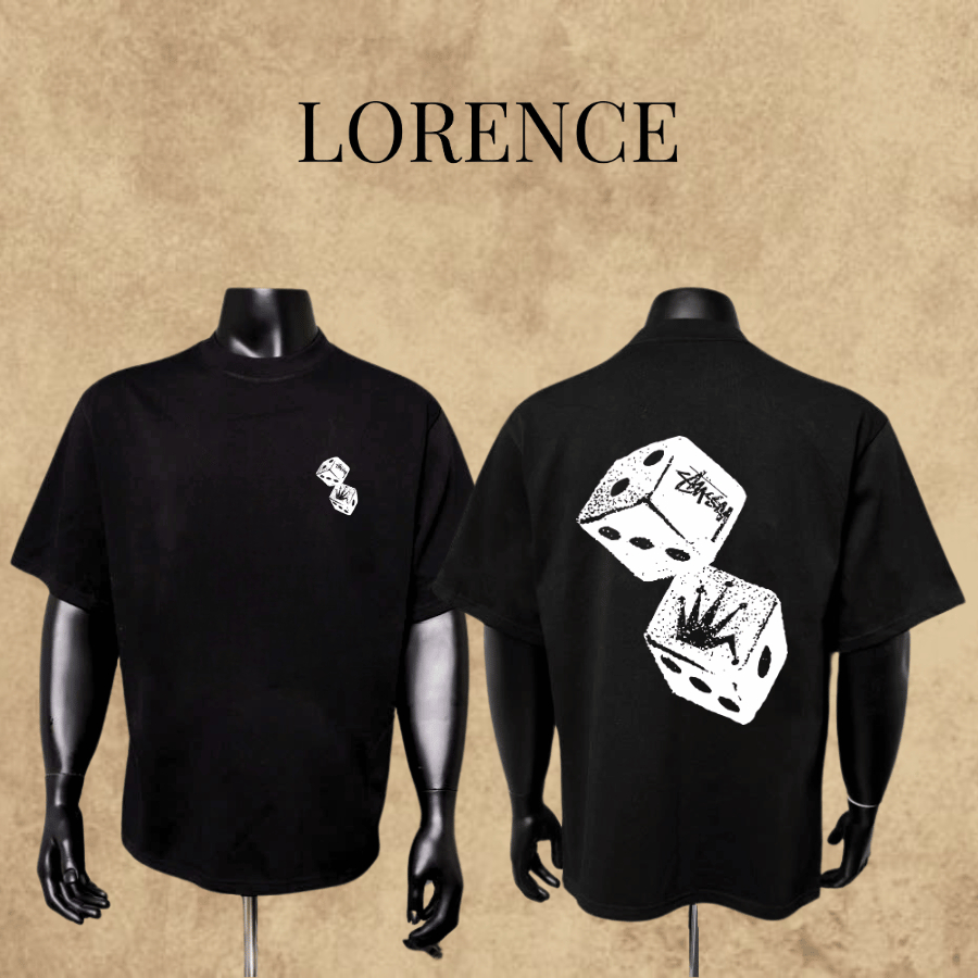 Áo Stussy Xúc Xắc Chuẩn Cotton 260GSM 2 Chiều Dày Dặn Thoáng Mát - Lorence