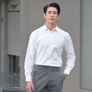 Áo Sơ Mi Nam Dài Tay  Musland Trơn Cao Cấp Sợi Bamboo Chống Nhăn Thoáng Khí Phong Cách Lịch Lãm SM23018