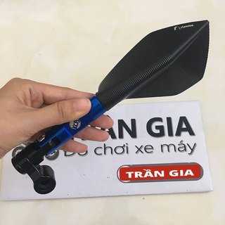 Kính chiếu hậu xe máy kiểu 5 cạnh - kính búa 5 cạnh bên trái