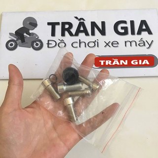 Kính chiếu hậu xe máy kiểu 5 cạnh - kính búa 5 cạnh bên trái
